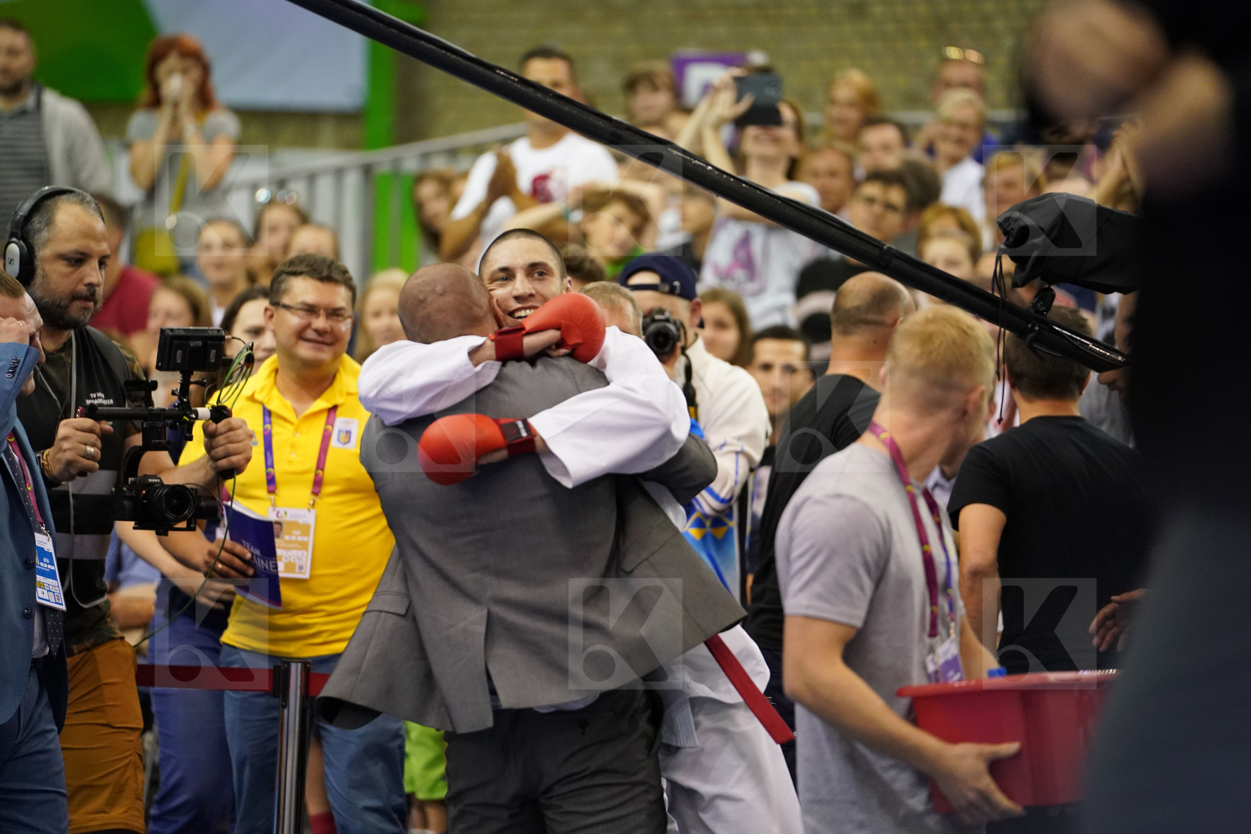 Asiabari Aliasghar Gold match Horuna Stanislav Iran Islamic Republic of Male Kumite -75kg Ukraine